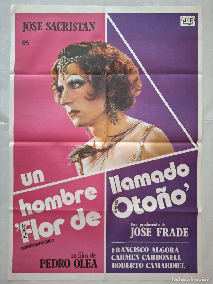 Cinema: ANTIGUO CARTEL CINE UN HOMBRE LLAMADO FLOR DE OTO&Ntilde;O JOSE SACRISTAN RV C-1561