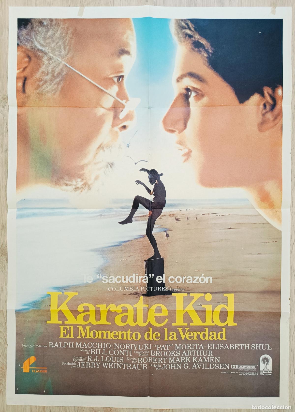 Cin&eacute;ma: RW CARTEL CINE KARATE KID EL MOMENTO DE LA VERDAD RALPH MACCHIO NORIYUKI 1984 CC216