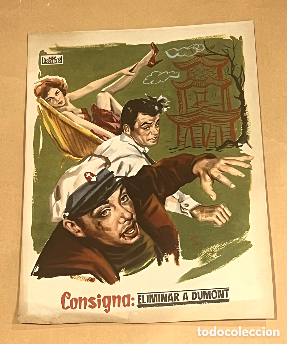 Cine: CARTEL CINE: CONSIGNA - ELIMINAR A DUMONT - PROCINES. 32 X 24 CM