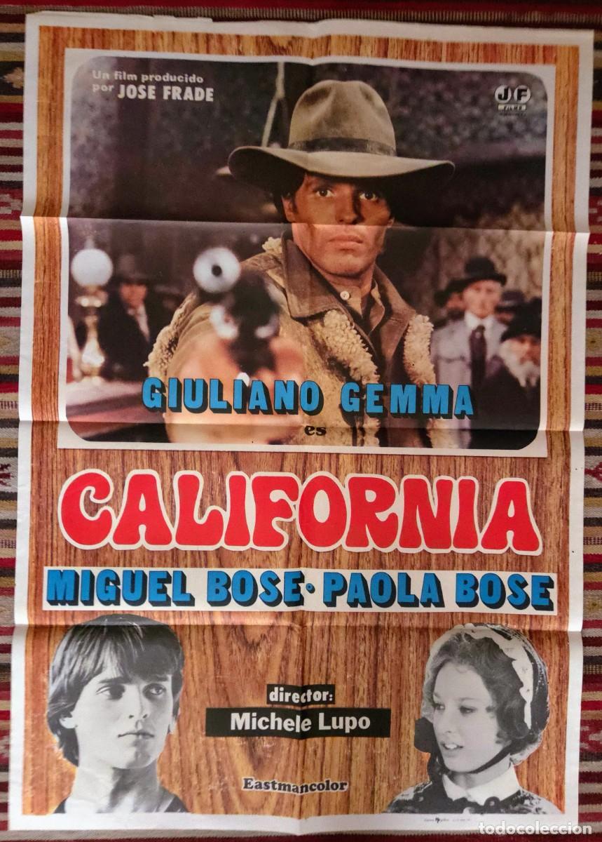 Cine: CALIFORNIA 1977 cartel original &middot; Giuliano Gemma y un jovenc&iacute;simo Miguel Bos&eacute;