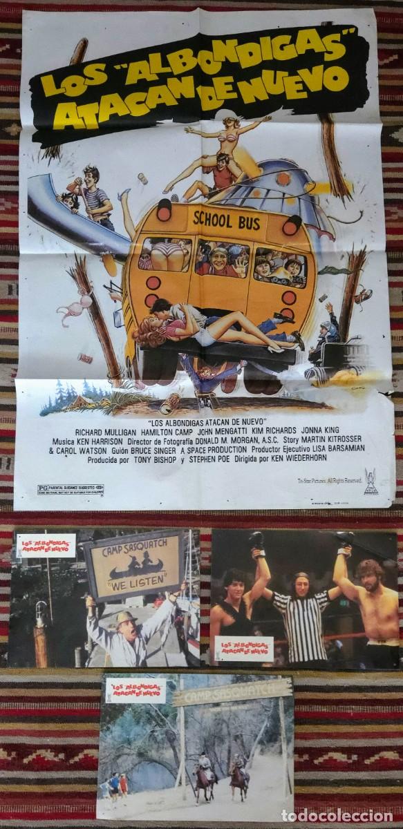 Cine: Los Alb&oacute;ndigas atacan de nuevo 1984 &ndash; Cartel original + 3 fotocromos, nostalgia EGB