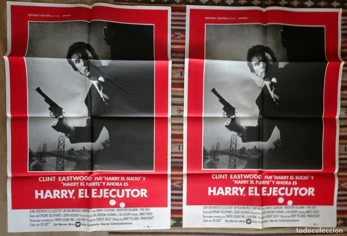 Cine: HARRY EL EJECUTOR 1977 &middot; 2 CARTELES ORIGINALES + 12 FOTOCROMOS &middot; CLINT EASTWOOD
