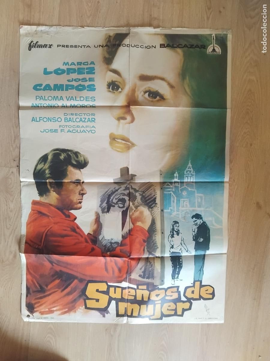 Cine: CARTEL DE CINE SUE&Ntilde;OS DE MUJER 100 X 70 CM.