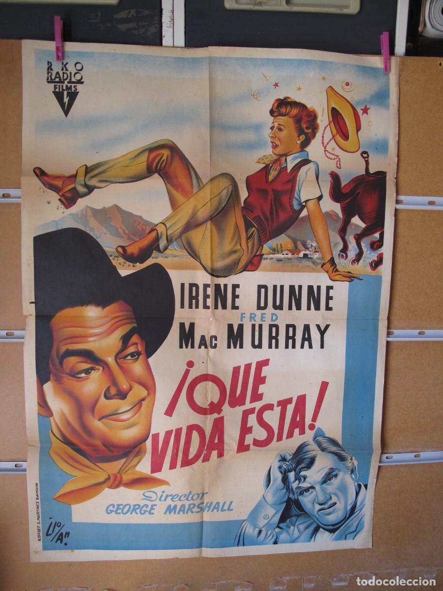 Cine: QUE VIDA ESTA POSTER ORIGINAL DEL ESTRENO