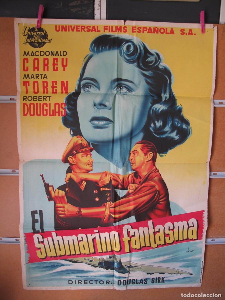 Cine: EL SUBMARINO FANTASMA POSTER ORIGINAL DEL ESTRENO