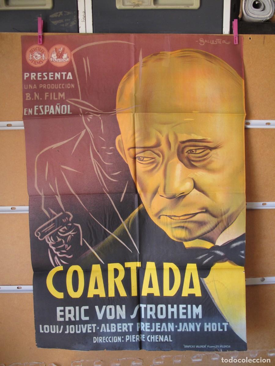 Cine: COARTADA POSTER ORIGINAL DEL ESTRENO