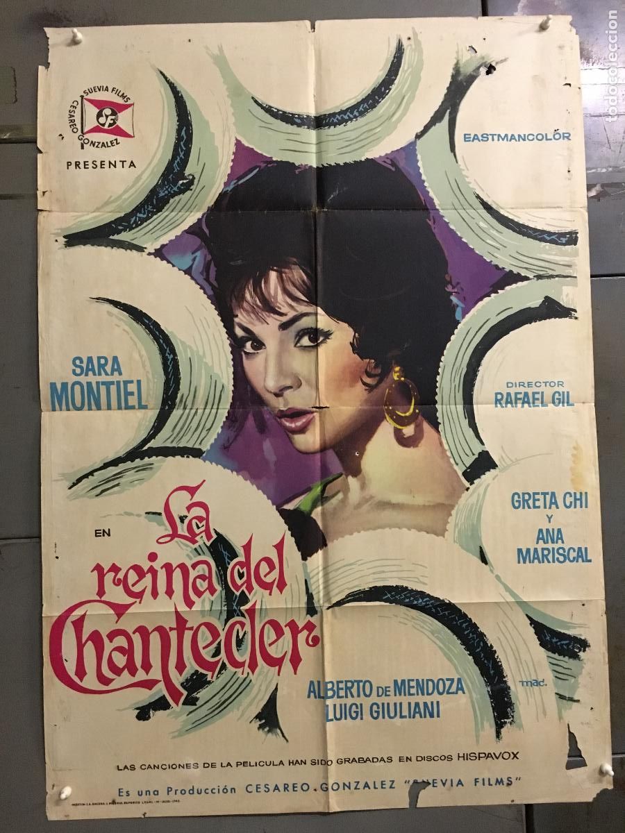 Cinema: ODC C176 LA REINA DEL CHANTECLER SARA MONTIEL MAC POSTER ORIGINAL 70X100 ESTRENO