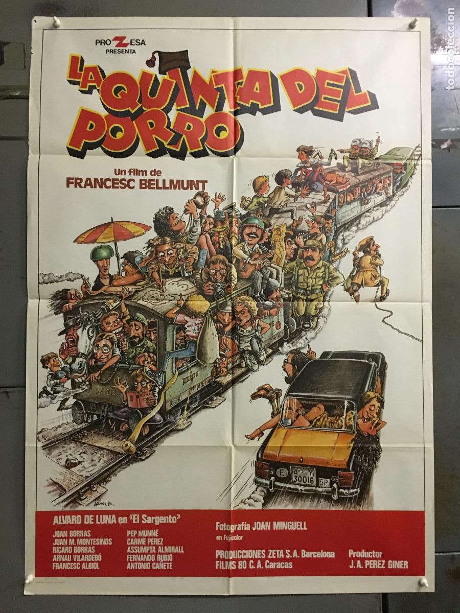 Cinema: ODC C180 LA QUINTA DEL PORRO FRANCESC BELLMUNT TAXI de BARCELONA KIM POSTER ORIGINAL 70X100 ESTRENO