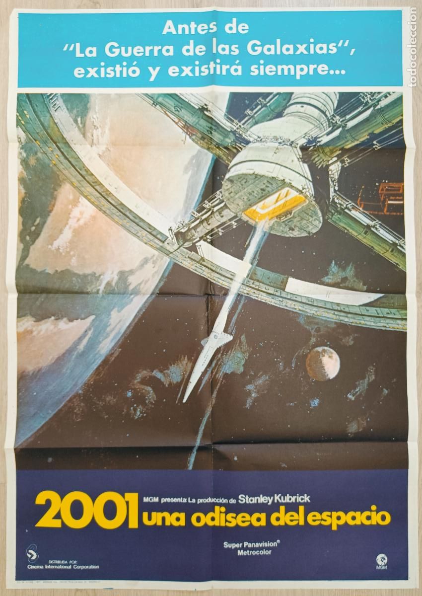 Cine: CARTEL CINE 2001 UNA ODISEA EN EL ESPACIO STANLEY KUBRICK 1977 C2824