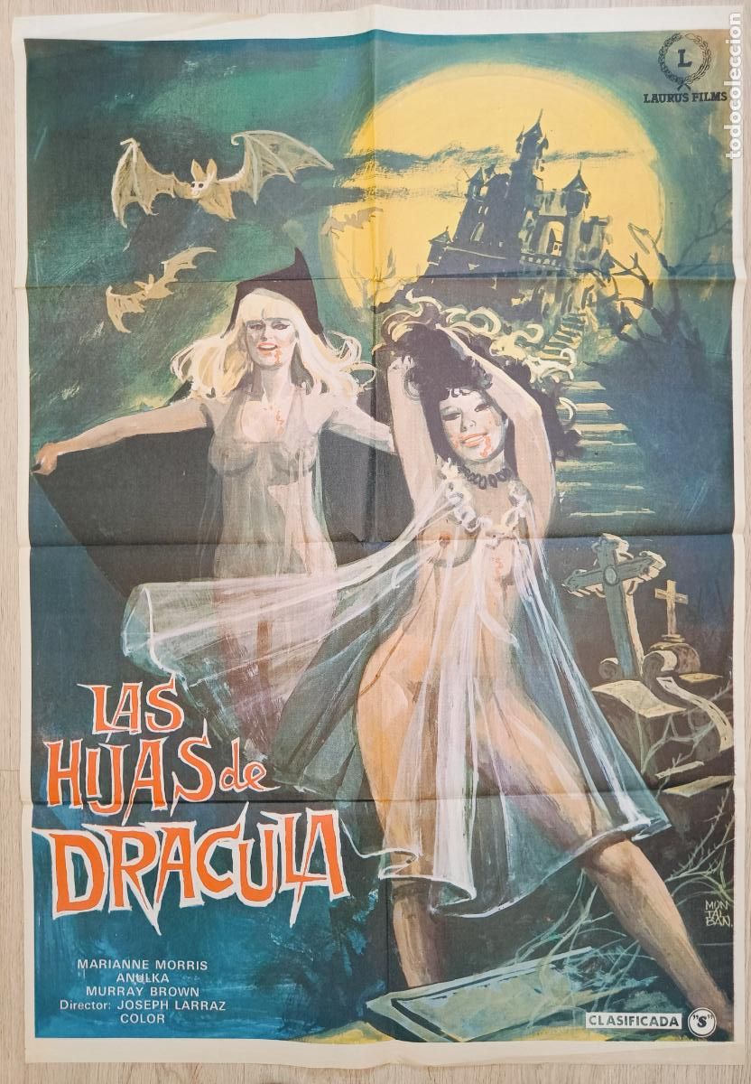 Cine: CARTEL CINE LAS HIJAS DE DRACULA MARIANNE MORRIS ANULKA MONTALBAN C2825