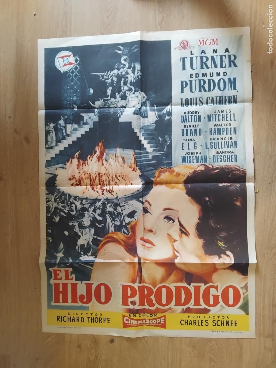 Cine: CARTEL CINE POSTER ORIGINAL EL HIJO PRODIGO LANA TURNER 70X100