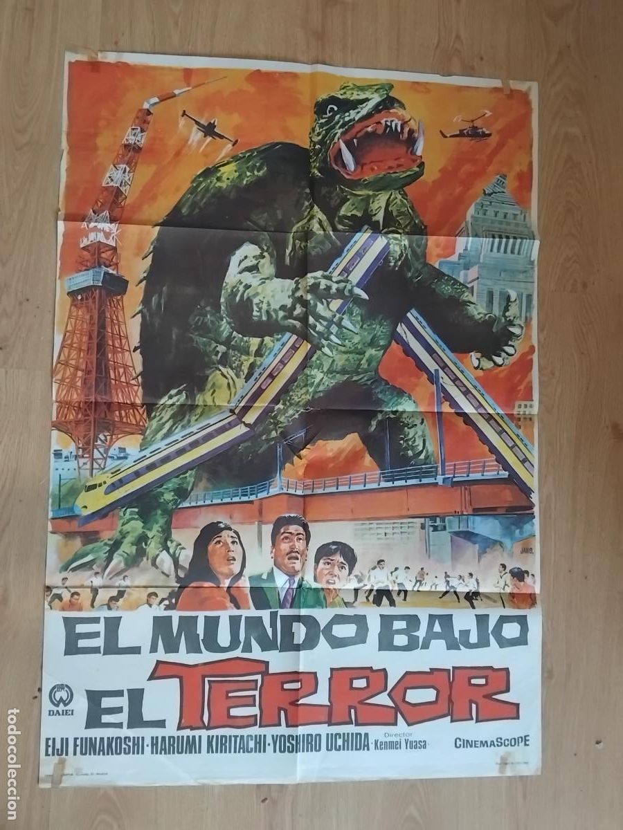 Cine: CARTEL CINE POSTER ORIGINAL EL MUNDO BAJO EL TERROR 70X100