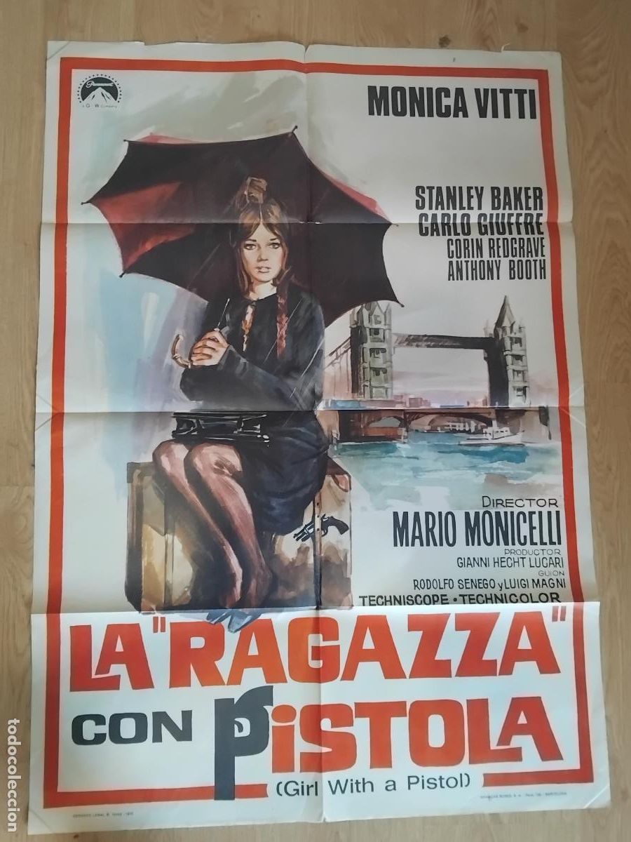 Cine: CARTEL CINE POSTER ORIGINAL LA RAGAZZA CON PISTOLA MONICA VITTI 70X100