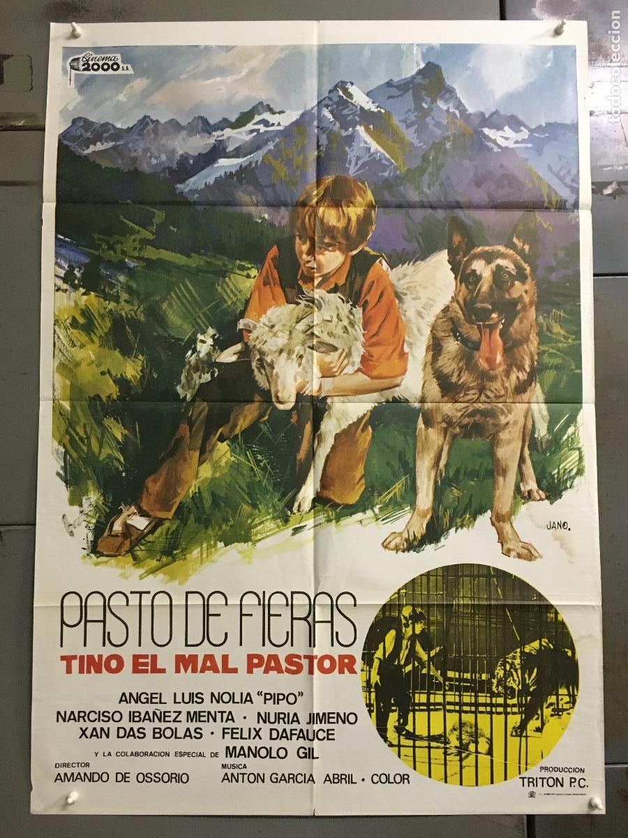 Cine: ODC C199 PASTO DE FIERAS AMANDO DE OSSORIO NARCISO IBA&Ntilde;EZ MENTA JANO POSTER ORIGINAL 70X100 ESTRENO
