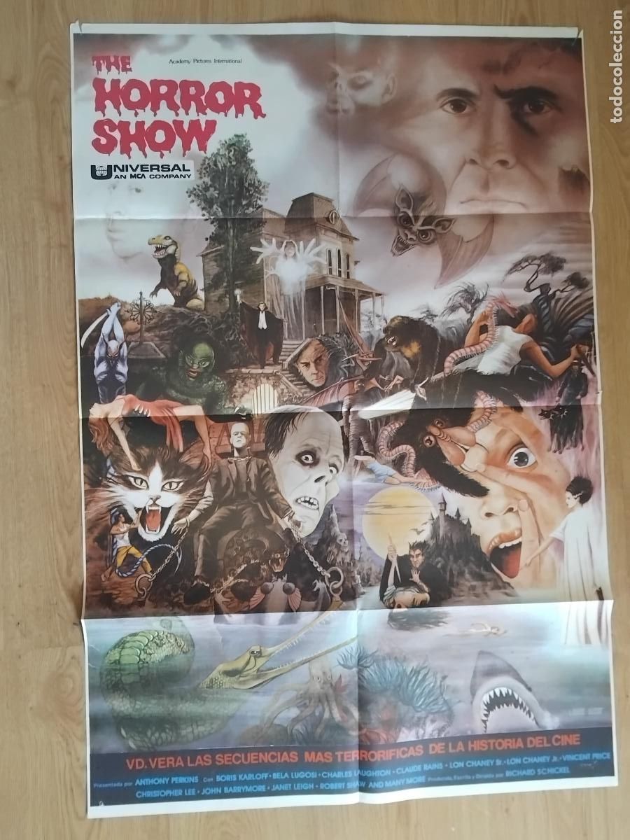Cine: CARTEL CINE POSTER ORIGINAL THE HORROR SHOW - 65 X 95 CM