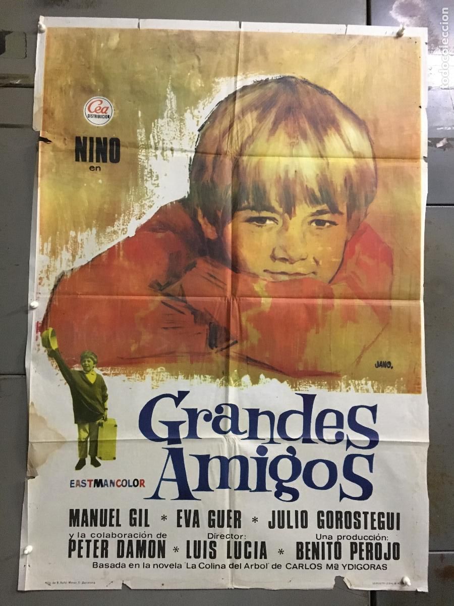 Cine: ODC C215 GRANDES AMIGOS MANUEL GIL LUIS LUCIA BENITO PEROJO POSTER ORIGINAL 70X100 ESTRENO