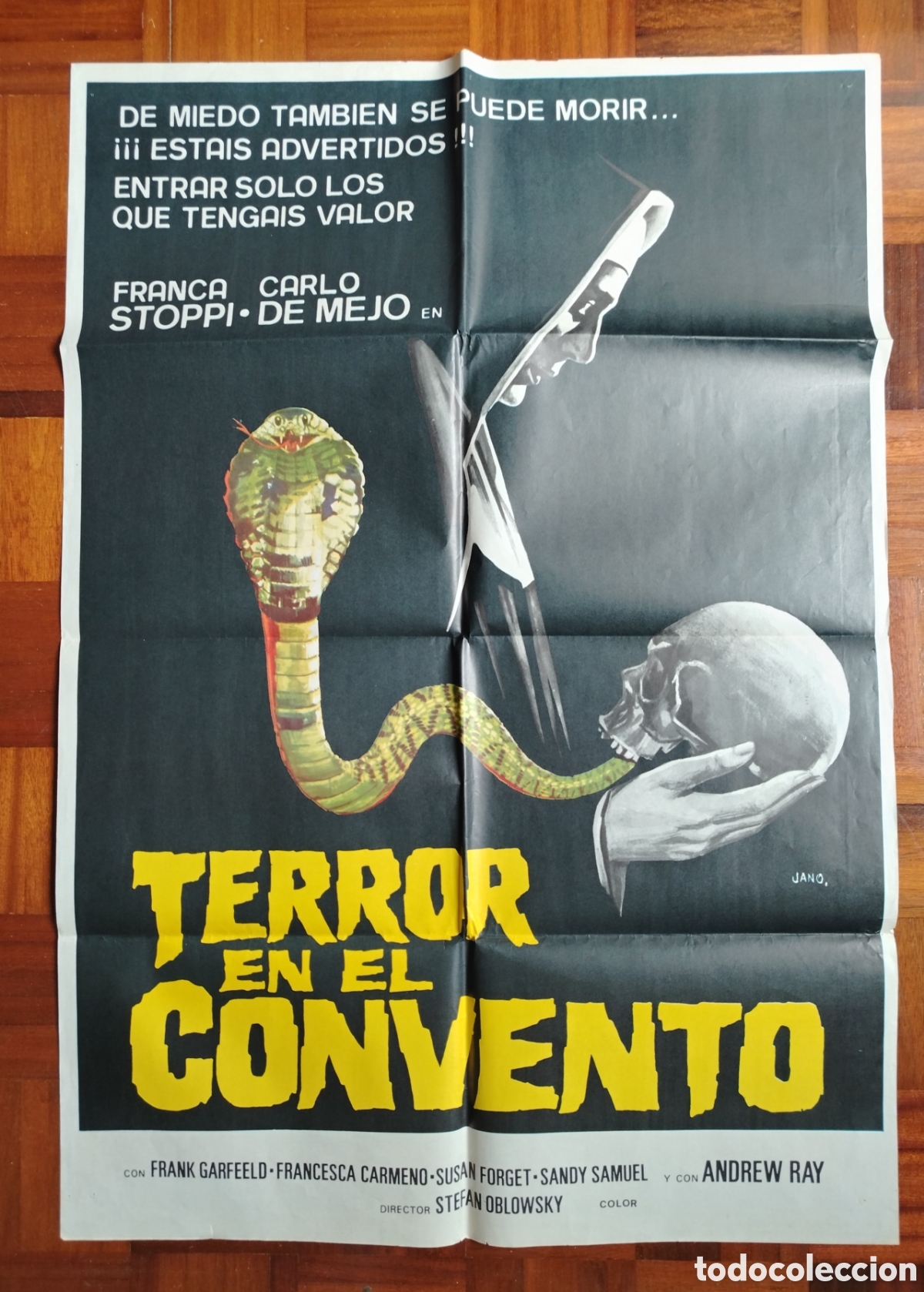 Cine: Terror en el convento , cartel original de cine