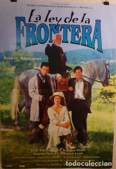 Cine: Cartel de Cine Original La Ley de la Frontera (1995) Adolfo Aristarain 98x68 cm