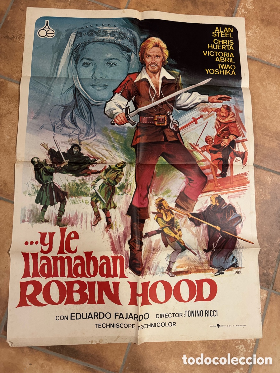 Cine: Y LE LLAMABAN ROBINHOOD POSTER ORIGINAL