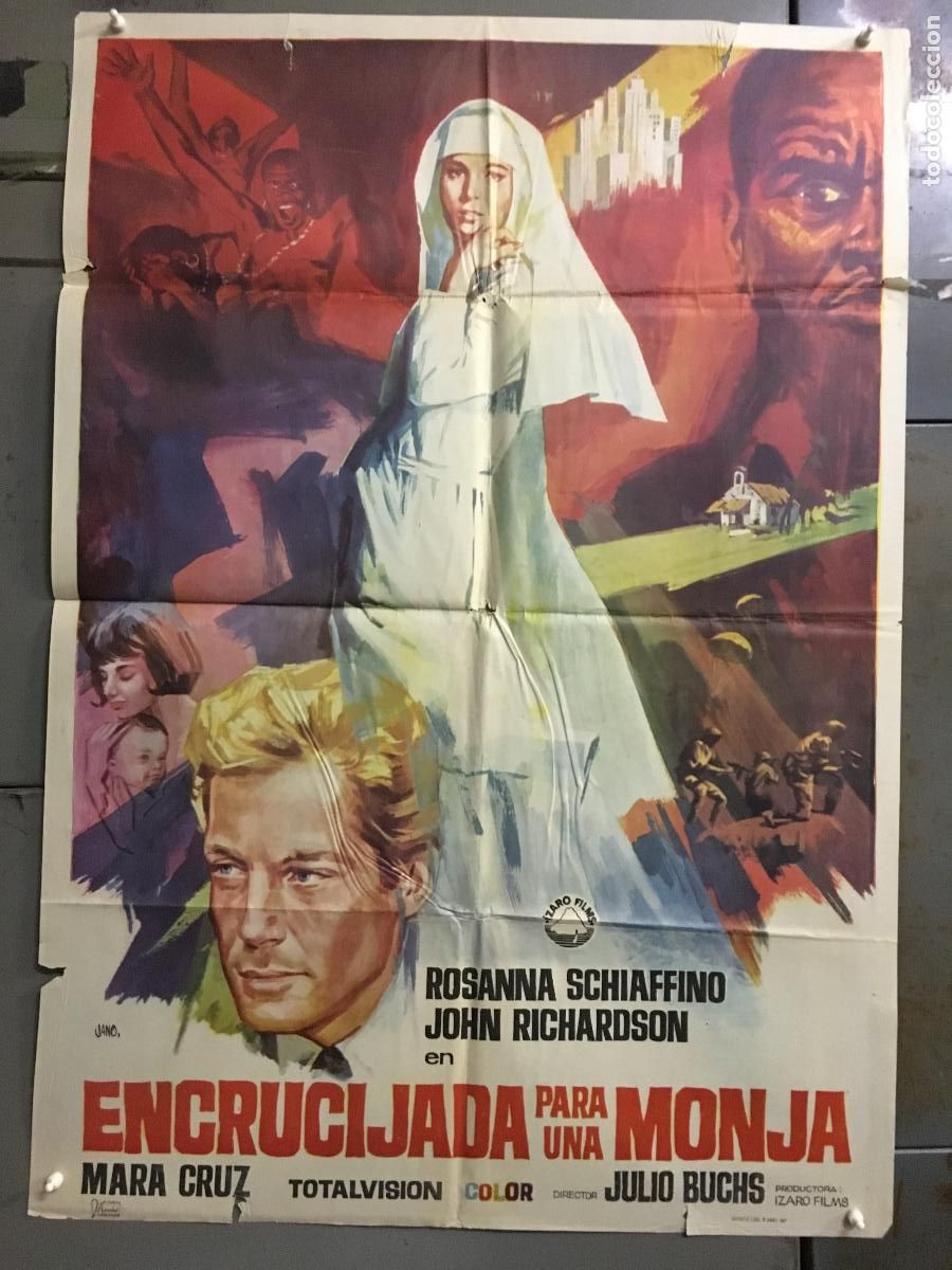 Cine: ODC C228 ENCRUCIJADA PARA UNA MONJA ROSANA SCHIAFFINO JANO POSTER ORIGINAL 70X100 ESTRENO