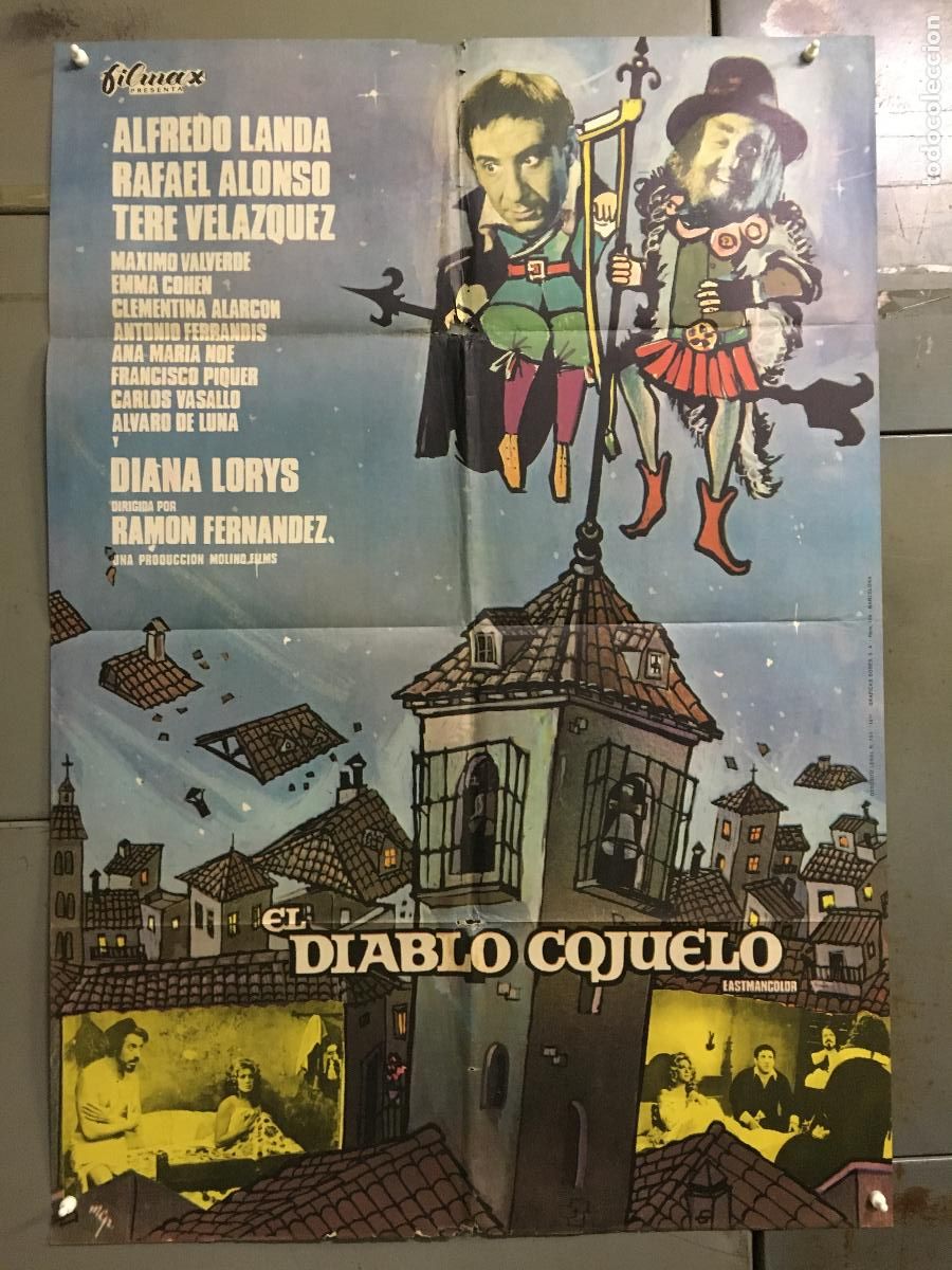 Cine: ODC C232 EL DIABLO COJUELO ALFREDO LANDA MCP POSTER ORIGINAL 70X100 ESTRENO
