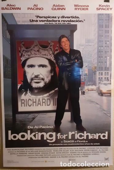 Cine: Cartel de Cine Original: Looking for Richard (1996) - Colecci&oacute;n Particular