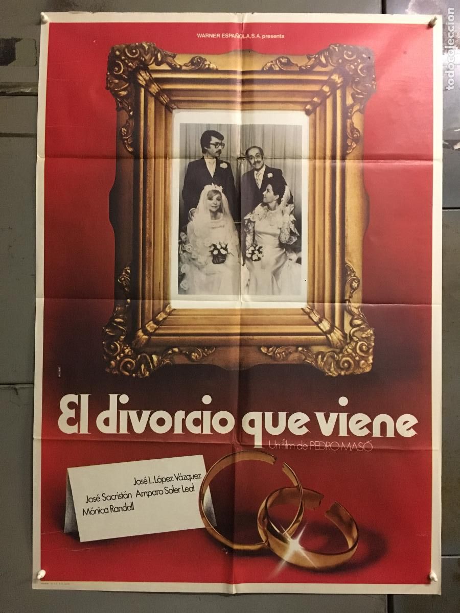 Cine: ODC C299 EL DIVORCIO QUE VIENE JOSE SACRISTAN MONICA RANDALL POSTER ORIGINAL 70X100 ESTRENO