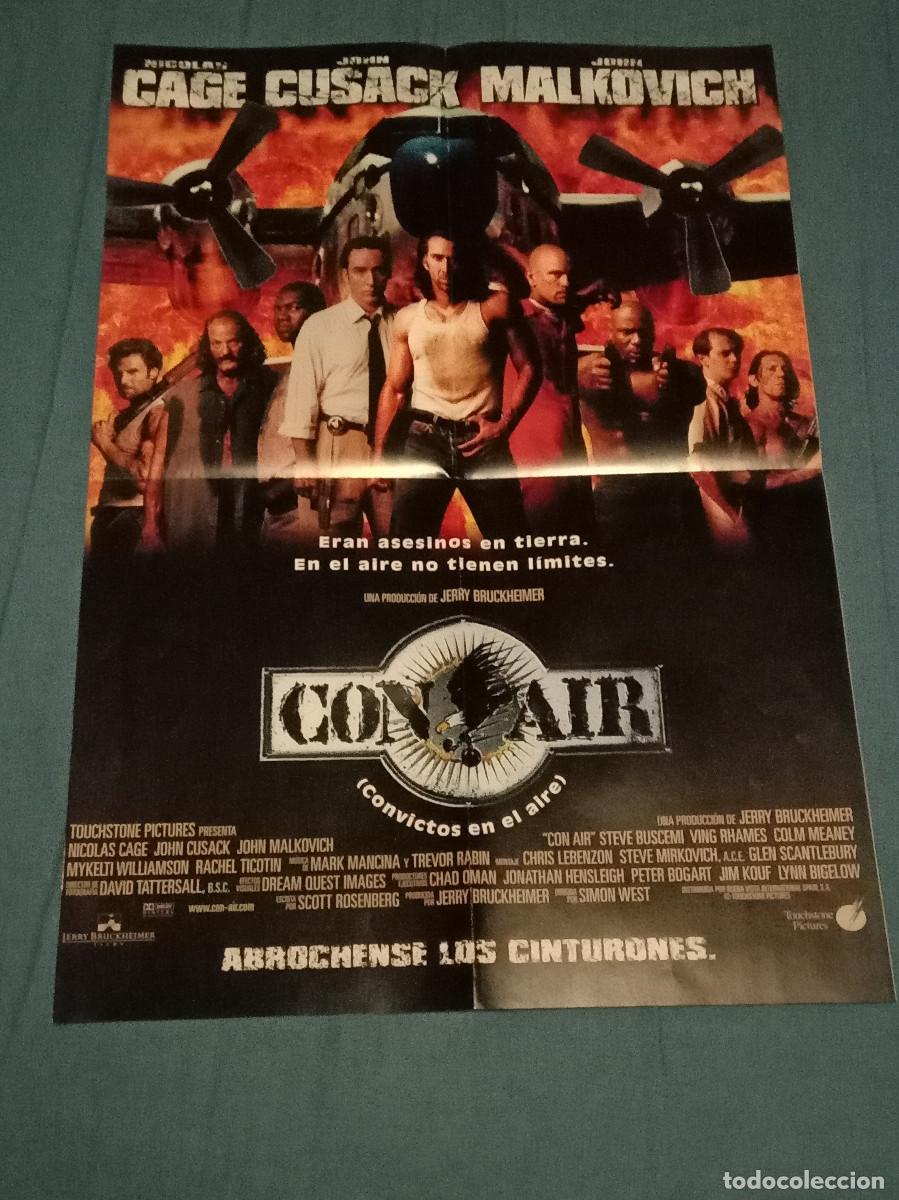 Cine: Cartel Doble Cara - Cara: 1: Con-Air / Cara, 2: MIB-Men in Black - Medidas: 58cmt X 41cmt.