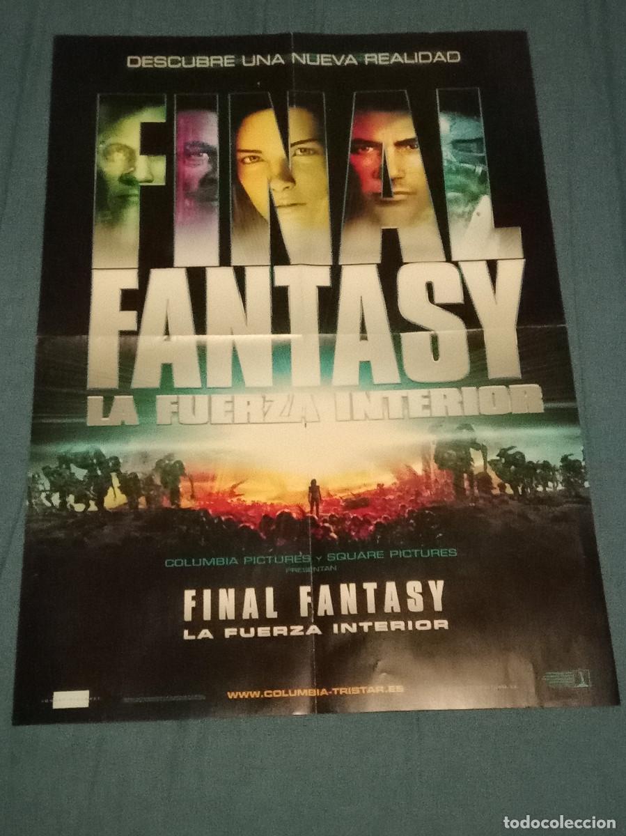 Cine: Cartel Doble Cara-Cara: 1: Final Fantasy (La Fuerza Interior) / Cara: 2: Shrek-Medidas: 58cm X 41cm