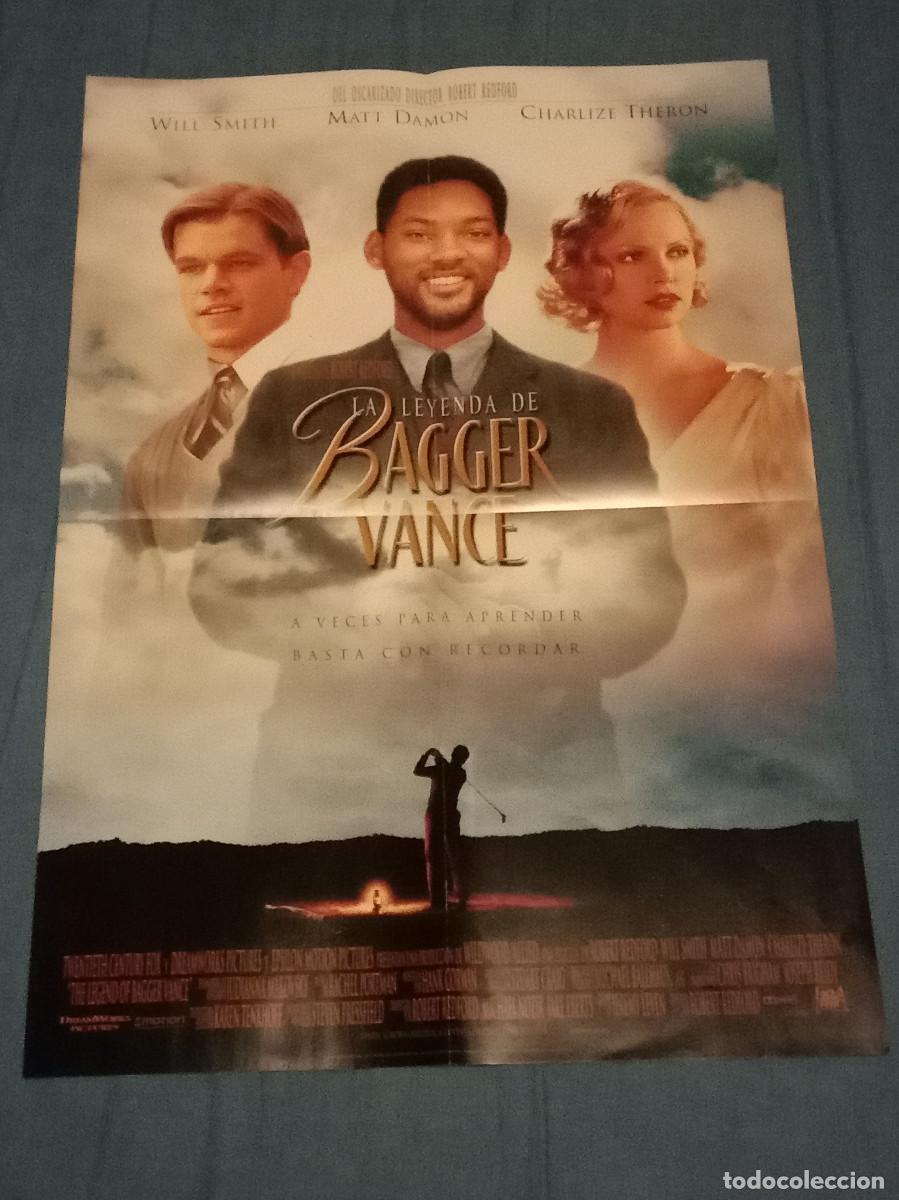 Cine: Cartel Doble Cara-Cara: 1: La Leyenda de Bagger Vance / Cara: 2: Spiderman-Medidas: 58cmt X 41cmt