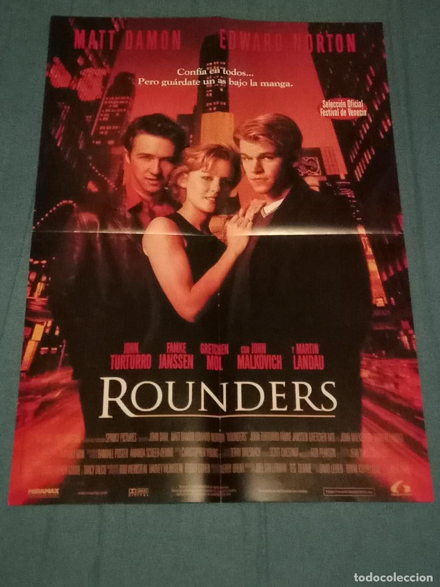 Cine: Cartel Doble Cara-Cara: 1: Rounders/Cara: 2: Bichos, Una Aventura en Miniatura-Medidas: 58cm X 41cm