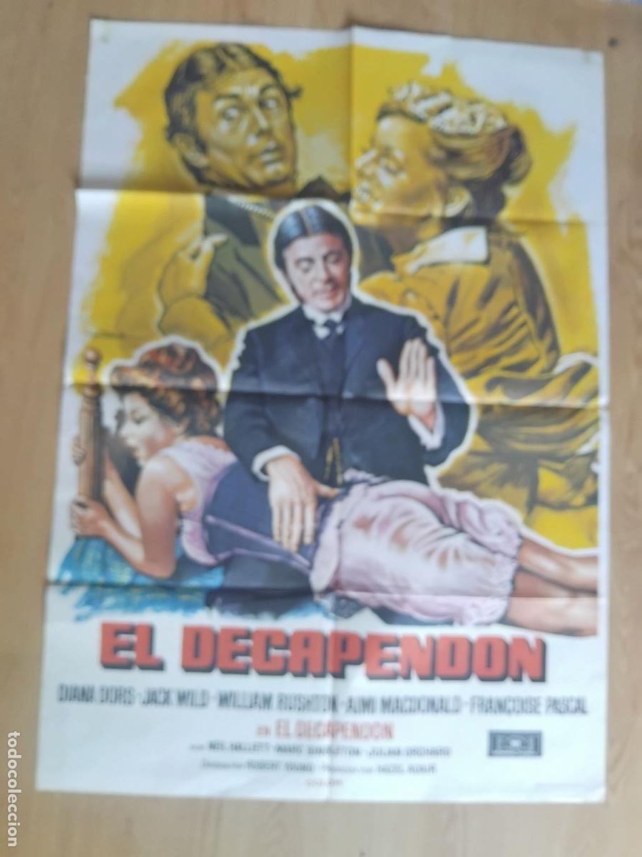 Cine: EL DECAPENDON. DIANA DORS. CARTEL DE CINE POSTER ORIGINAL. 100 X 70 CM.