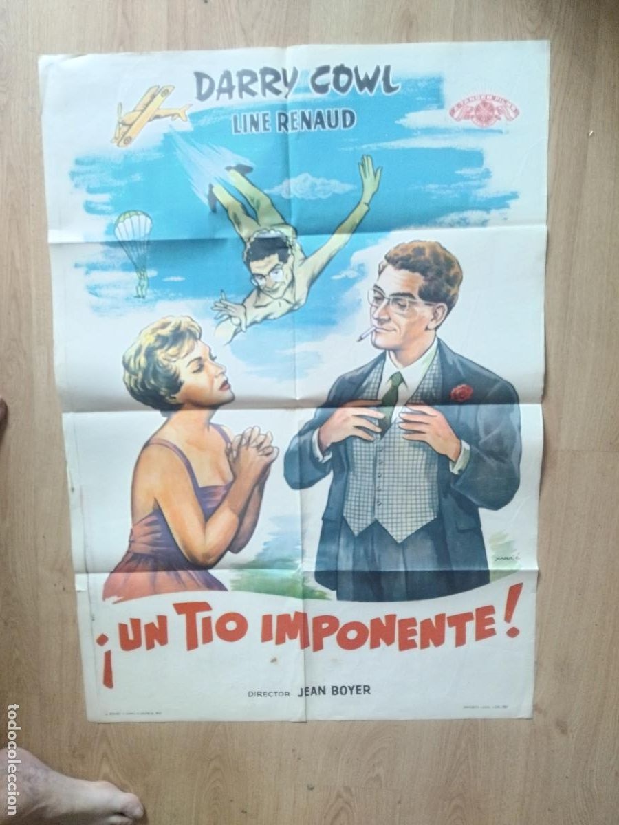 Cine: UN TIO IMPONENTE DARRY COWL CARTEL DE CINE POSTER ORIGINAL. 100 X 70 CM.