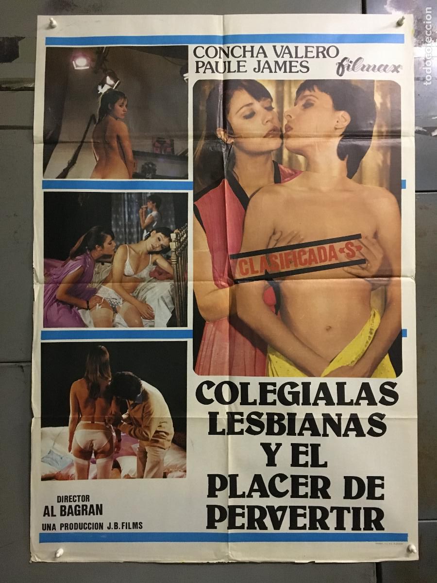 Cinema: ODC C311 COLEGIALAS LESBIANAS Y EL PLACER DE PERVERTIR SEXPLOITATION POSTER ORIGINAL 70X100 ESTRENO