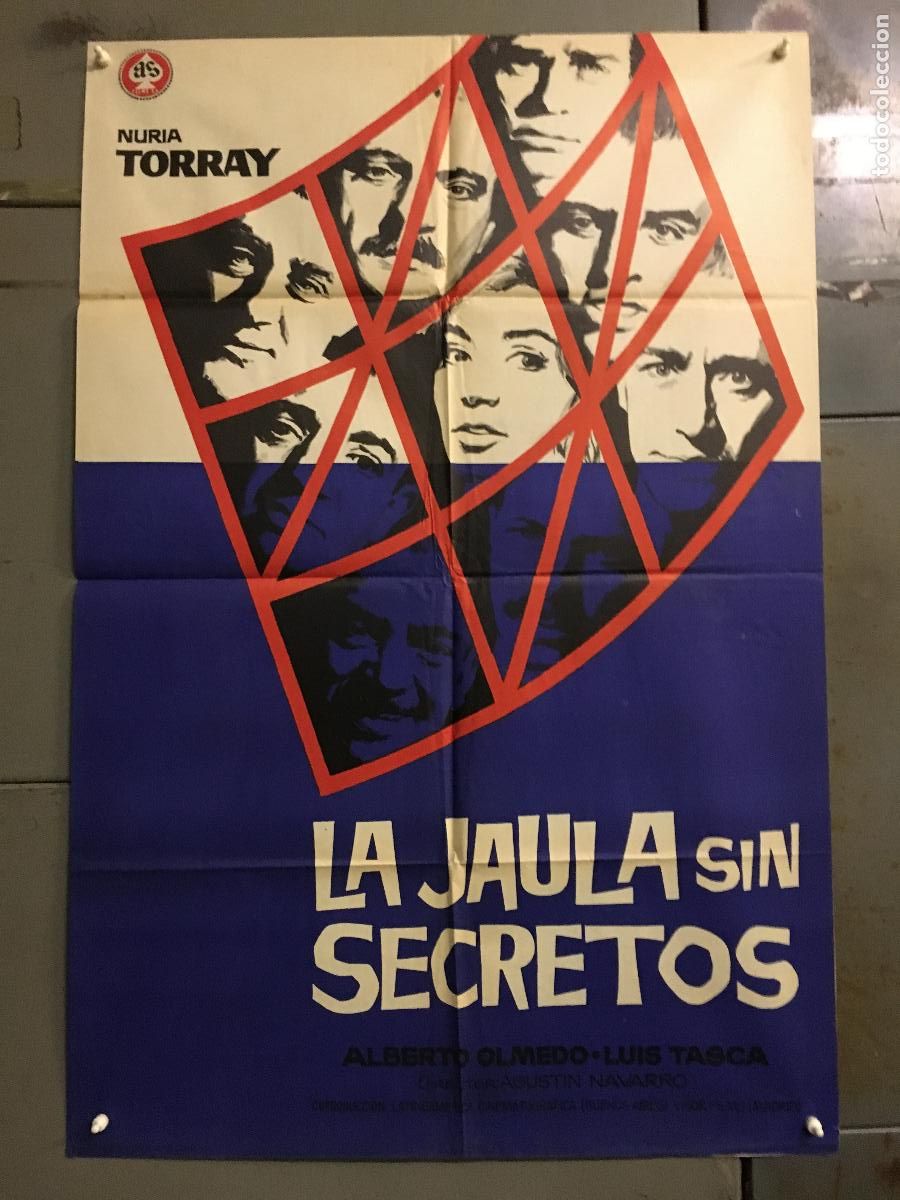 Cine: ODC C314 LA JAULA SIN SECRETOS NURIA TORRAY POSTER ORIGINAL 70X100 ESTRENO