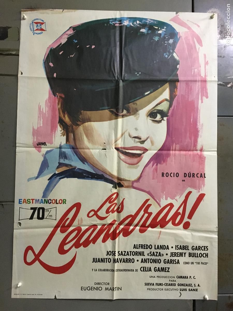 Cine: ODC C315 LAS LEANDRAS ROCIO DURCAL JANO POSTER ORIGINAL 70X100 ESTRENO