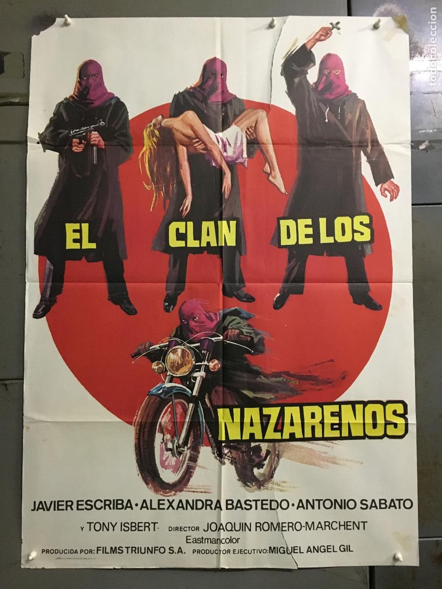 Cine: ODC C325 EL CLAN DE LOS NAZARENOS SANDRA MOZAROWSKY MOTO POSTER ORIGINAL 70X100 ESTRENO