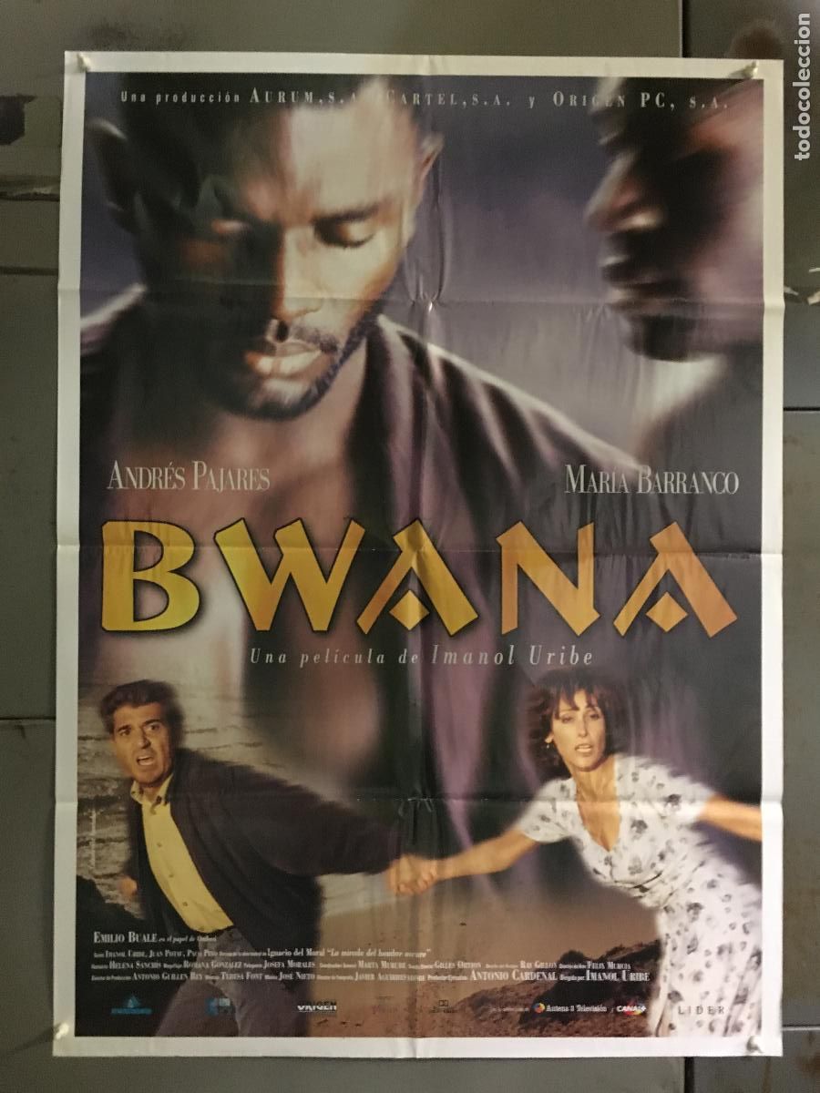 Cine: ODC C331 BWANA ANDRES PAJARES MARIA BARRANCO POSTER ORIGINAL 70X100 ESTRENO
