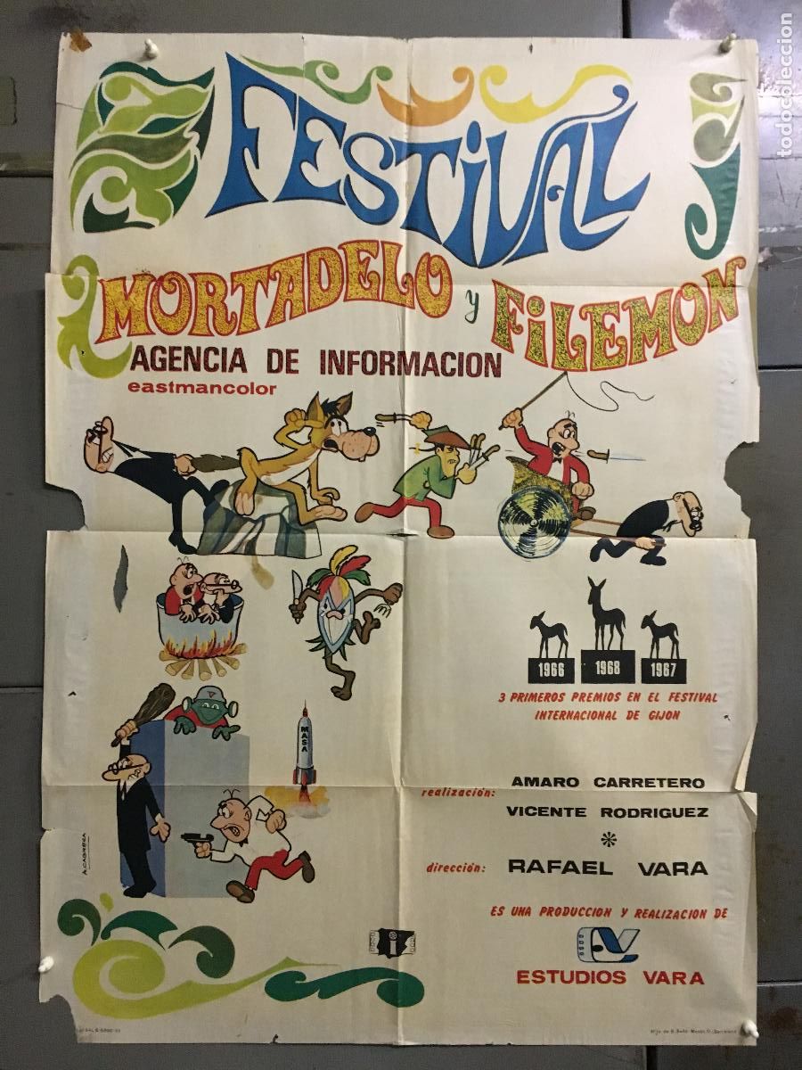 Cine: ODC C333 FESTIVAL MORTADELO Y FILEMON IBA&Ntilde;EZ POSTER ORIGINAL 70X100 ESTRENO