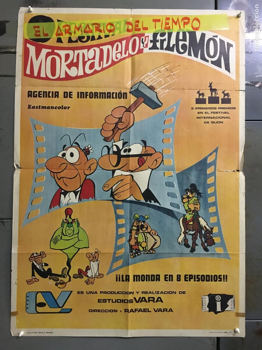 Cine: ODC C338 2&ordm; FESTIVAL MORTADELO Y FILEMON IBA&Ntilde;EZ POSTER ORIGINAL 70X100 ESTRENO