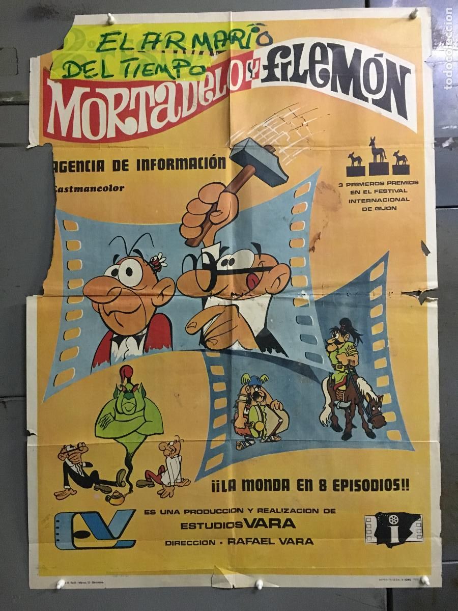 Cine: ODC C339 2&ordm; FESTIVAL MORTADELO Y FILEMON IBA&Ntilde;EZ POSTER ORIGINAL 70X100 ESTRENO