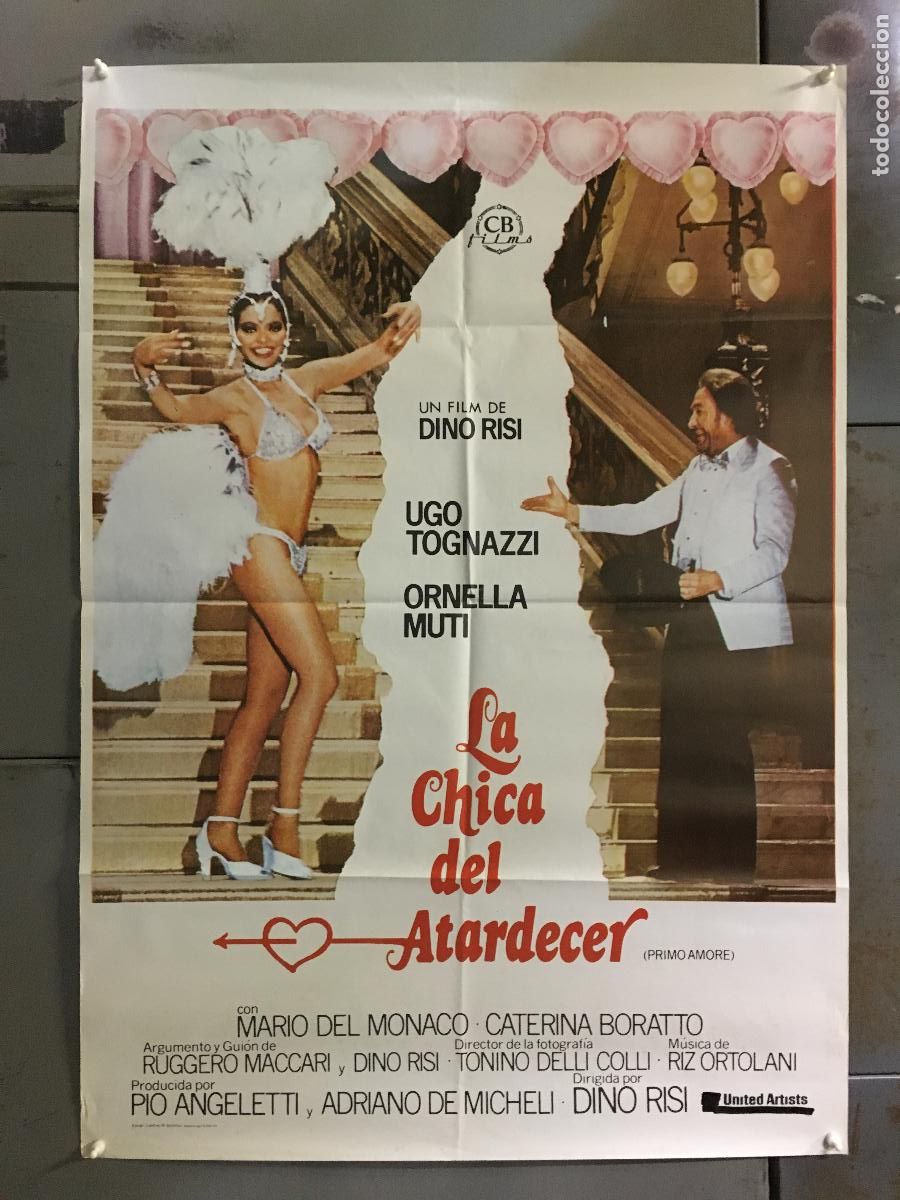 Cin&eacute;ma: ODC C377 LA CHICA DEL ATARDECER ORNELLA MUTI UGO TOGNAZZI POSTER ORIGINAL 70X100 ESTRENO