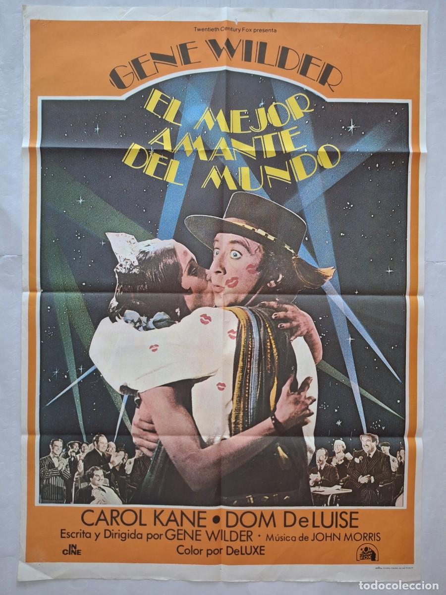 Cine: ANTIGUO CARTEL CINE EL MEJOR AMANTE DEL MUNDO GENE WILDER A&Ntilde;O 1978 RV P-2036