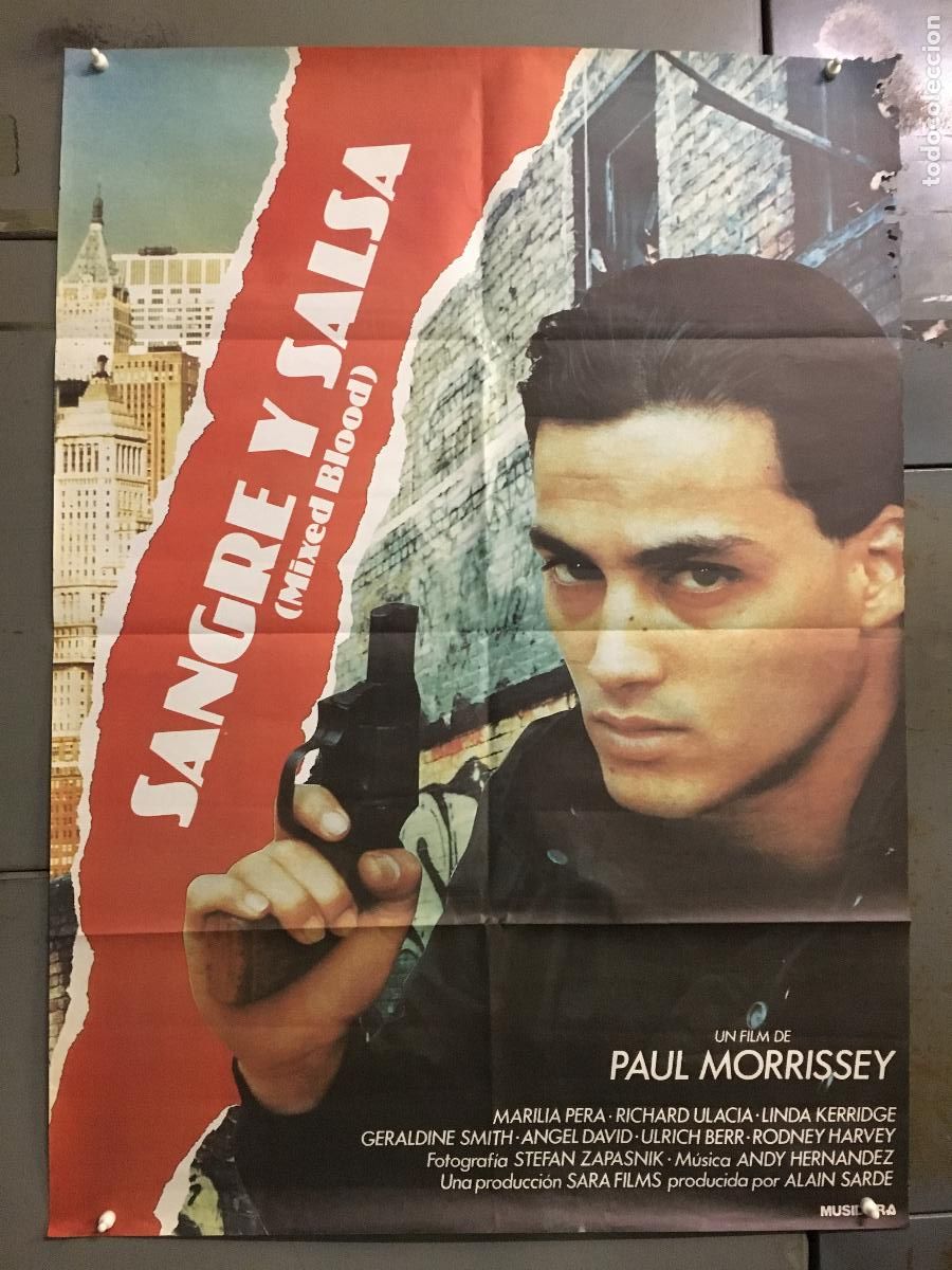 Cine: ODC C379 SANGRE Y SALSA PAUL MORRISSEY POSTER ORIGINAL 70X100 ESTRENO