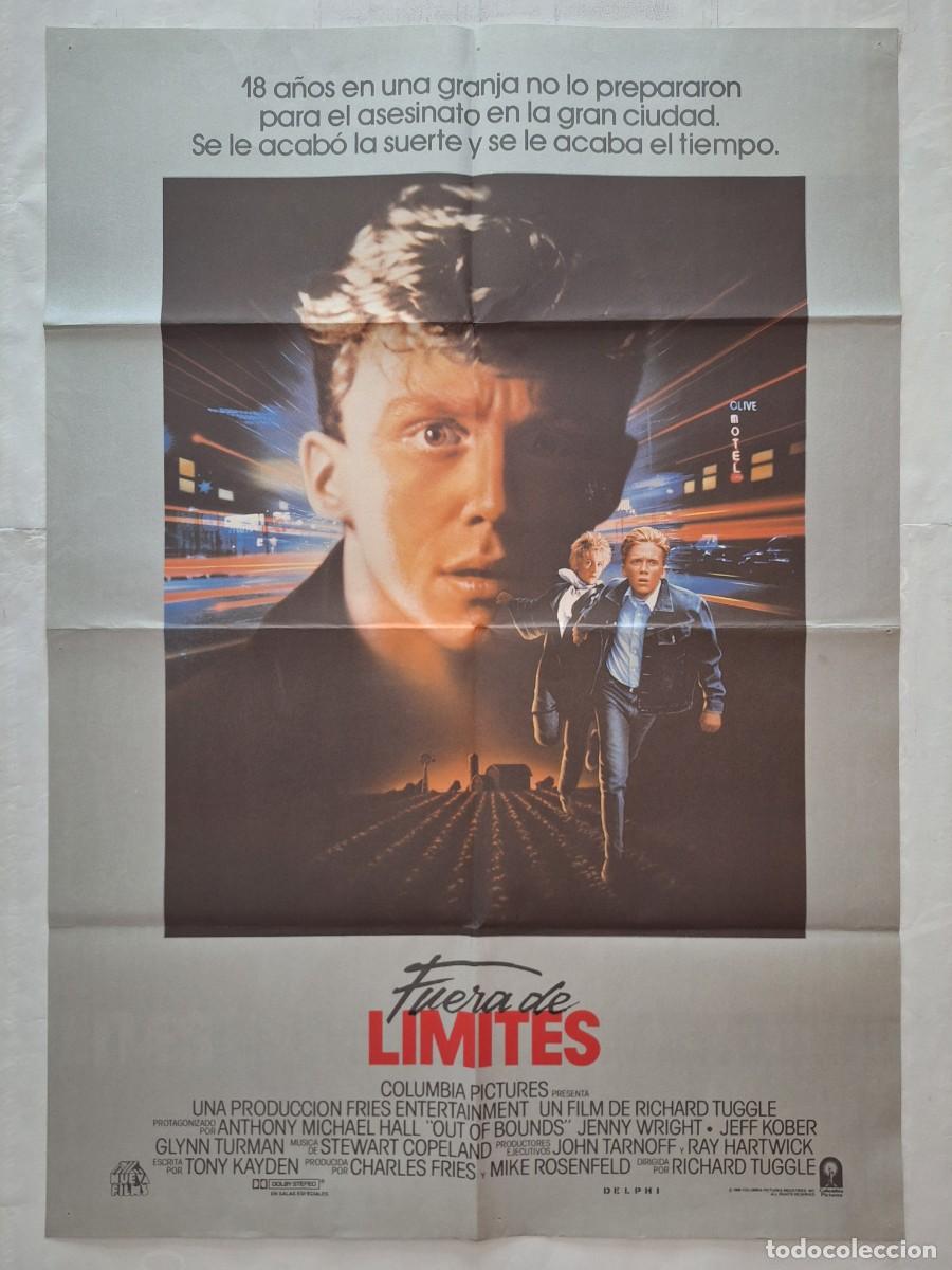 Cine: ANTIGUO CARTEL CINE FUERA DE LIMITES A&Ntilde;O 1986 RV P-2038