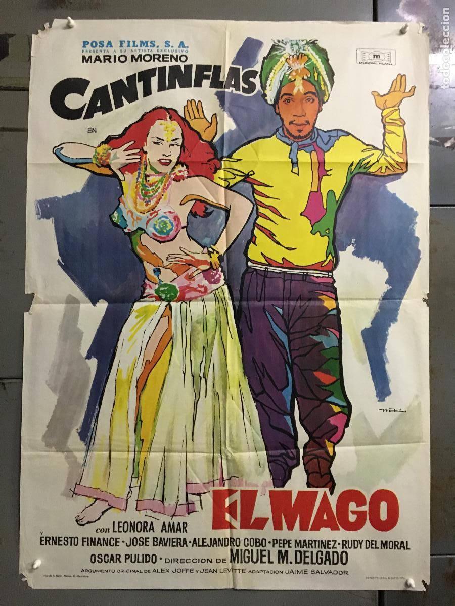Cine: ODC C387 EL MAGO CANTINFLAS MAC POSTER ORIGINAL 70X100 ESTRENO