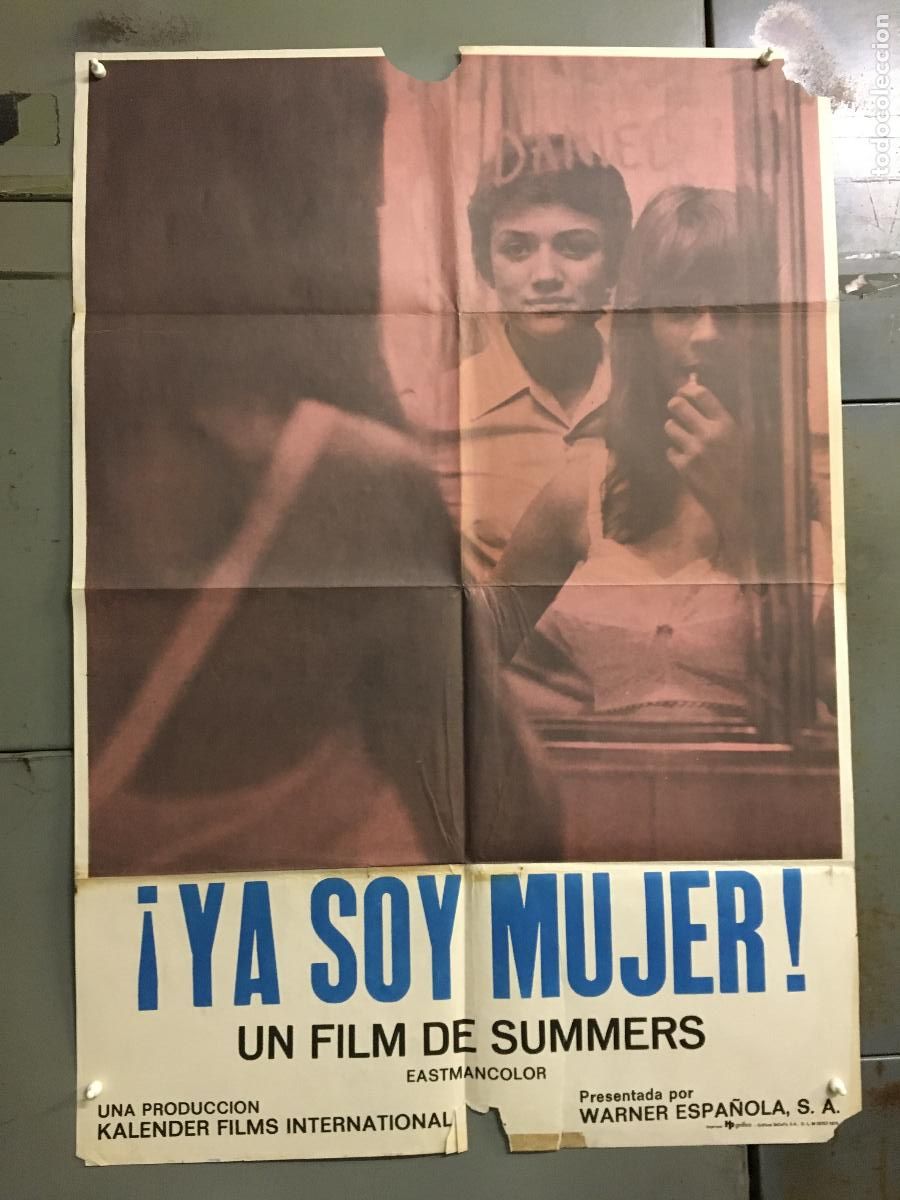Cine: ODC C389 YA SOY MUJER MANUEL SUMMERS CRISTINA GALBO POSTER ORIGINAL 70X100 ESTRENO