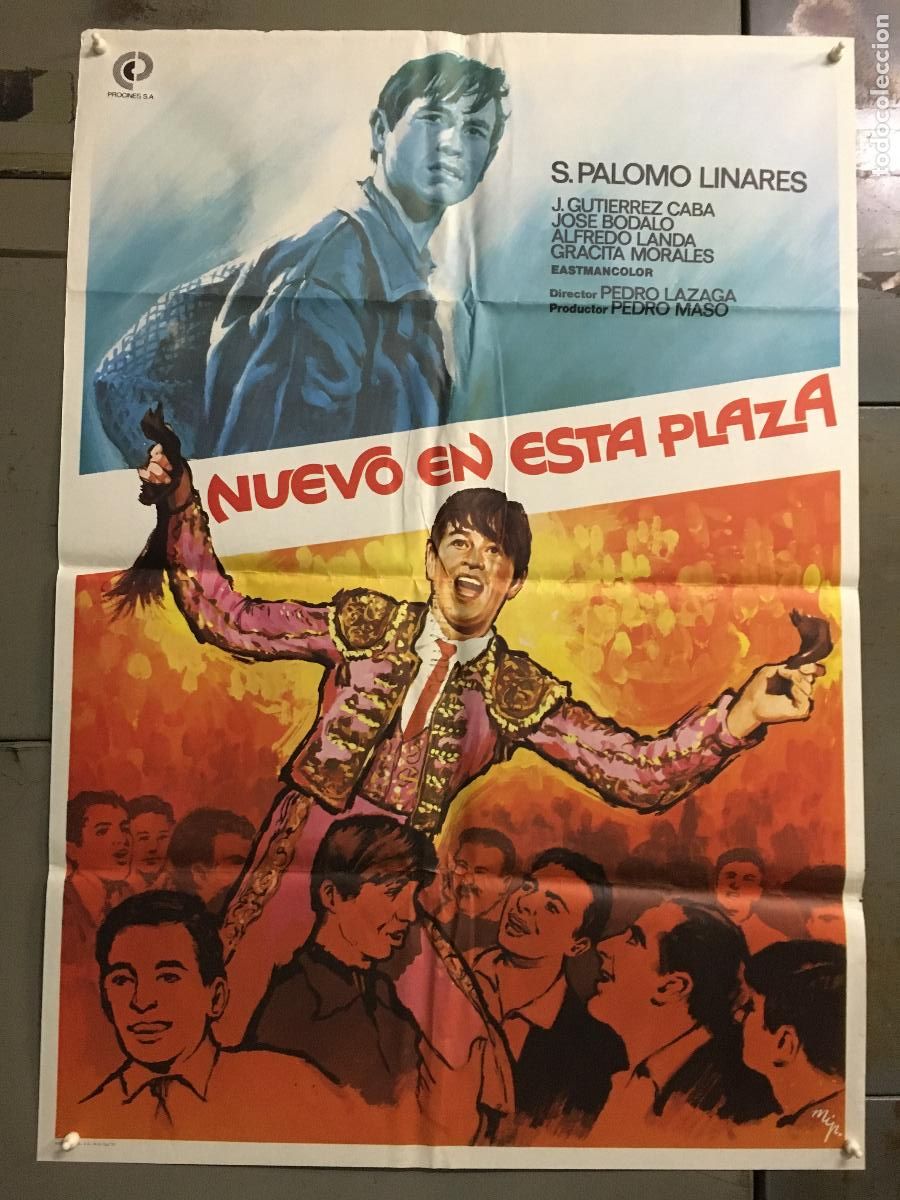 Cine: ODC C419 NUEVO EN ESTA PLAZA PALOMO LINARES TOROS MCP POSTER ORIGINAL 70X100 ESPA&Ntilde;OL R-79