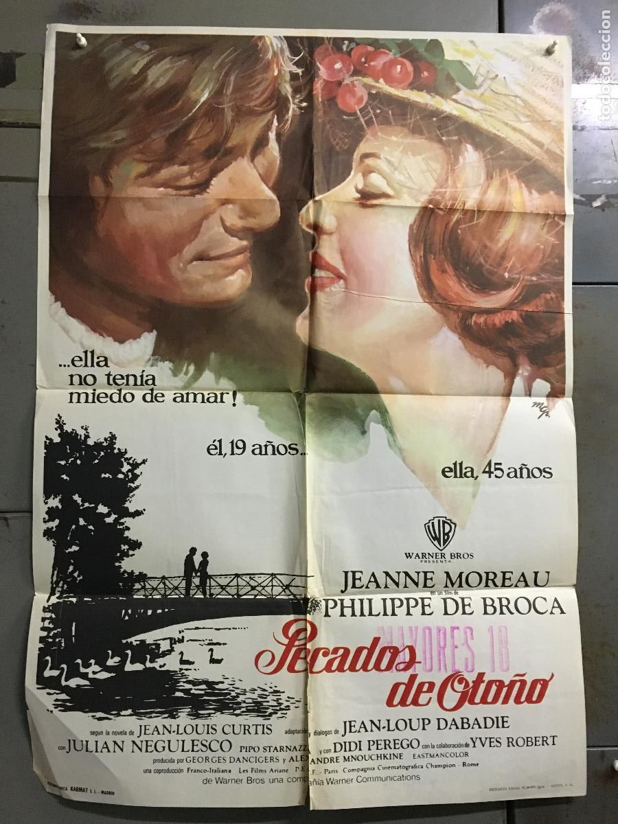 Cine: ODC C422 PECADOS DE OTO&Ntilde;O JEANNE MOREAU POSTER ORIGINAL 70X100 ESTRENO