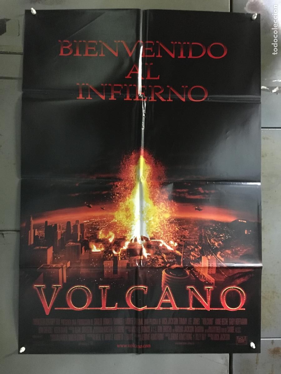 Cine: ODC C425 VOLCANO TOMMY LEE JONES ANNE HECHE POSTER ORIGINAL 70X100 ESTRENO